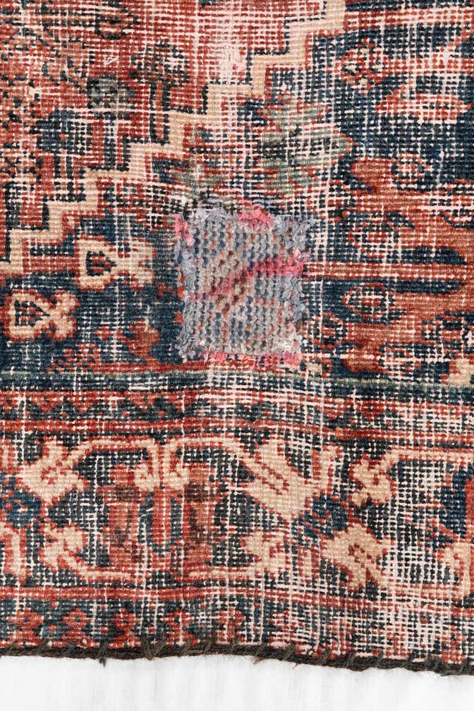 4' 3 x 6' 4 Hand Knotted Ultra Vintage Persian Wool Rug