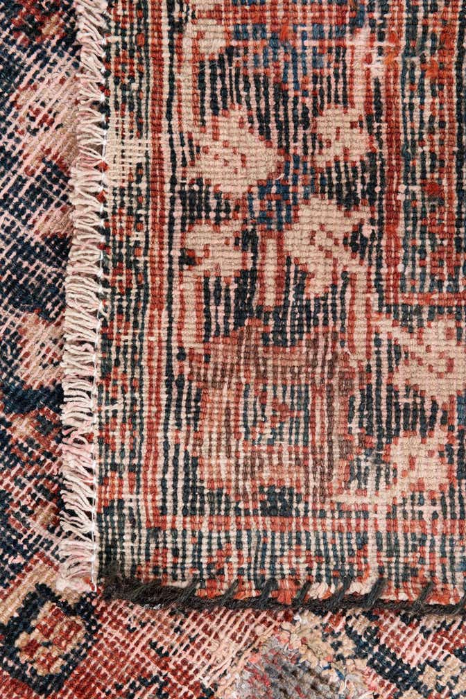 4' 3 x 6' 4 Hand Knotted Ultra Vintage Persian Wool Rug