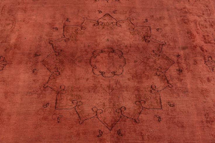 Detail image of 8' 9 x 11' 8 Hand Knotted Ultra Vintage Persian Wool Rug