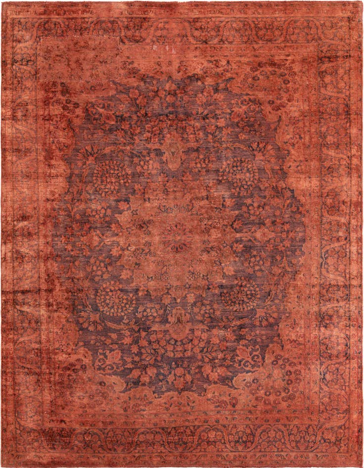 Detail image of 7' 6 x 10' 5 Hand Knotted Ultra Vintage Persian Wool Rug