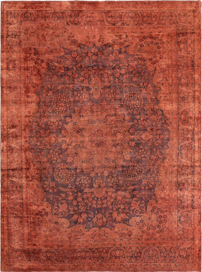 Detail image of 7' 6 x 10' 5 Hand Knotted Ultra Vintage Persian Wool Rug
