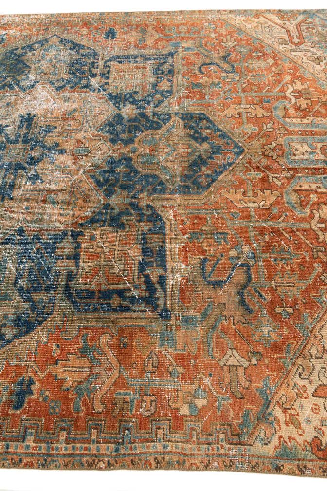 6' 2 x 7' 3 Hand Knotted Ultra Vintage Persian Wool Rug