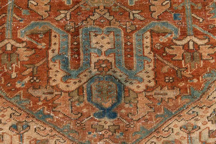 6' 2 x 7' 3 Hand Knotted Ultra Vintage Persian Wool Rug