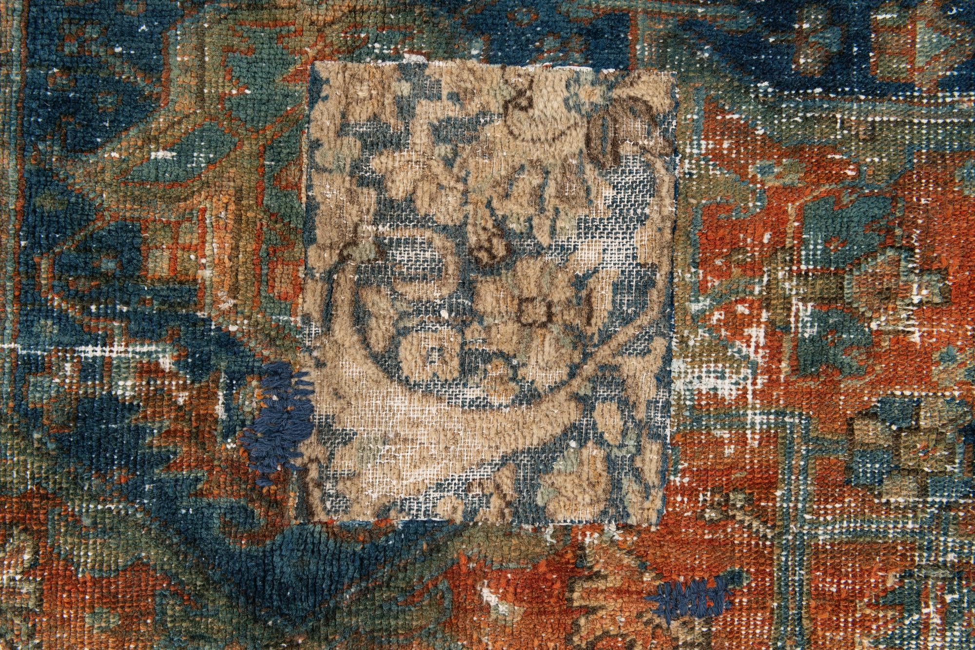 6' 2 x 7' 3 Hand Knotted Ultra Vintage Persian Wool Rug