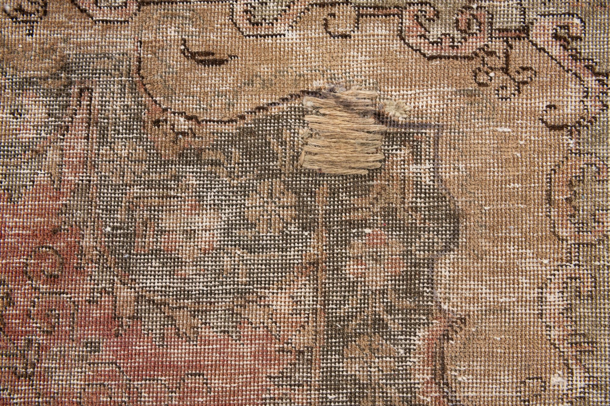 6' 3 x 10' Hand Knotted Ultra Vintage Persian Wool Rug