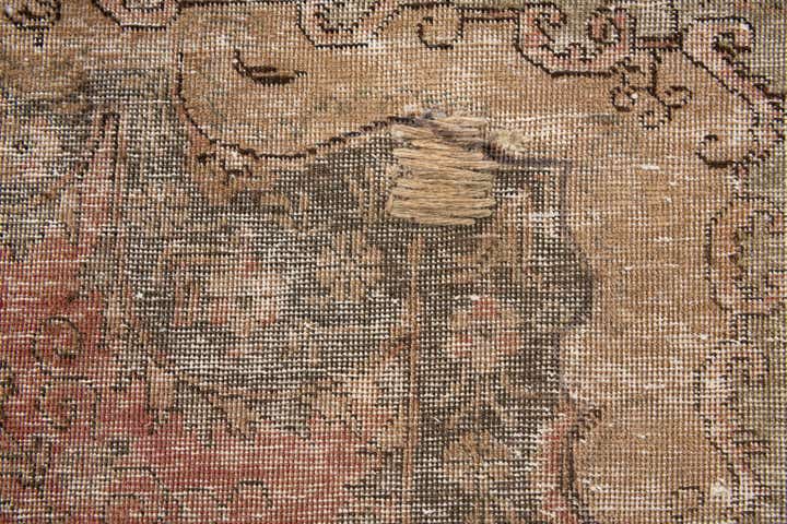 6' 3 x 10' Hand Knotted Ultra Vintage Persian Wool Rug