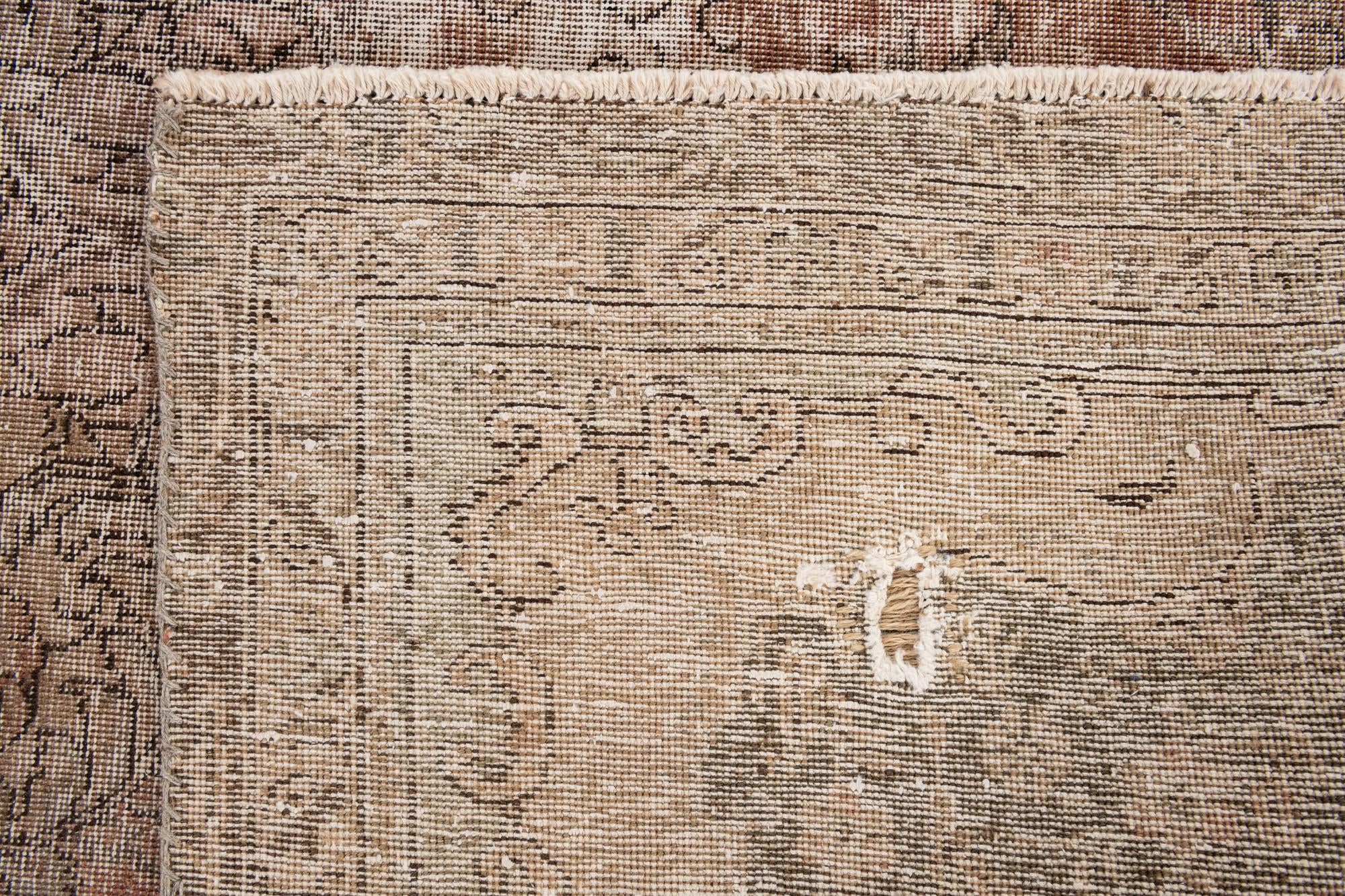 6' 3 x 10' Hand Knotted Ultra Vintage Persian Wool Rug