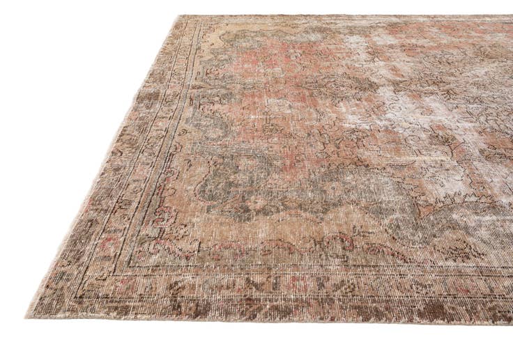 Detail image of 6' 3 x 10' Hand Knotted Ultra Vintage Persian Wool Rug