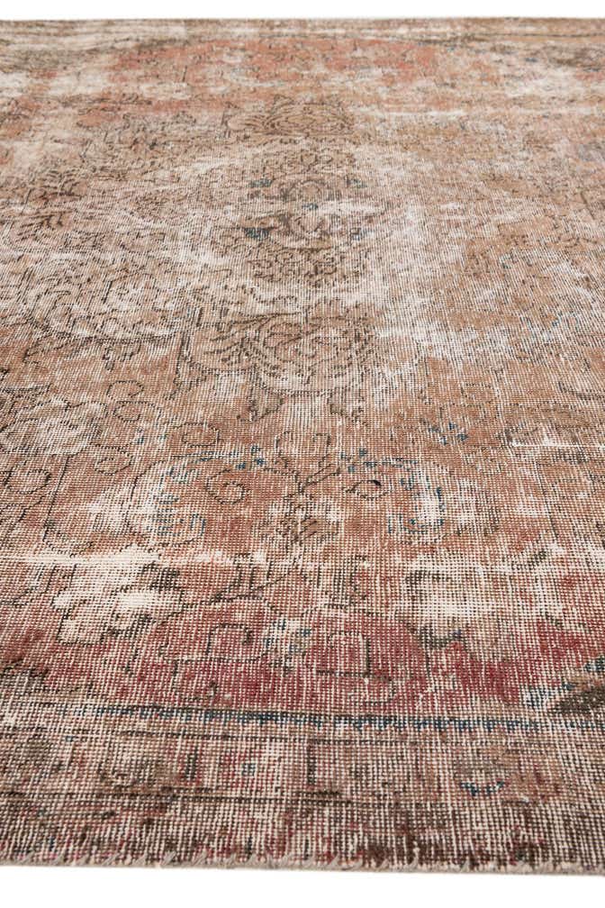 6' 3 x 10' Hand Knotted Ultra Vintage Persian Wool Rug