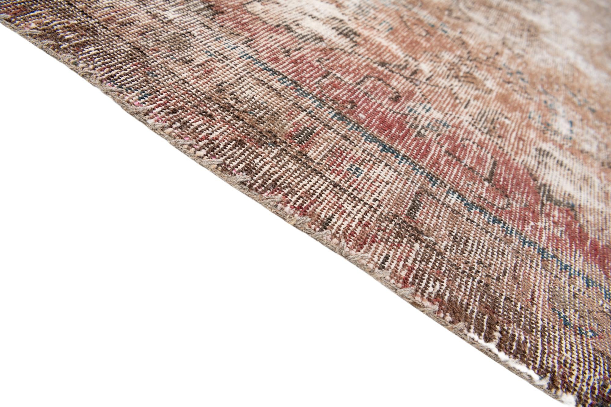 6' 3 x 10' Hand Knotted Ultra Vintage Persian Wool Rug