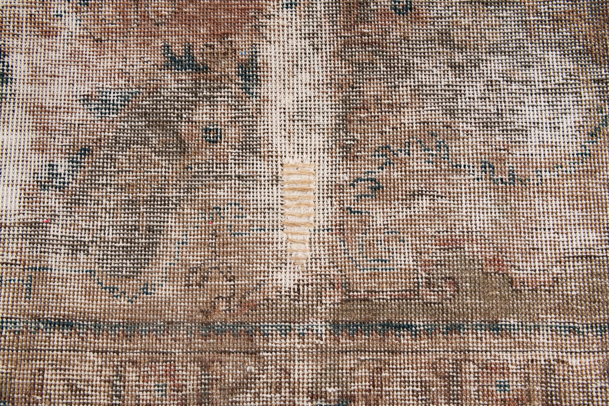 6' 3 x 10' Hand Knotted Ultra Vintage Persian Wool Rug