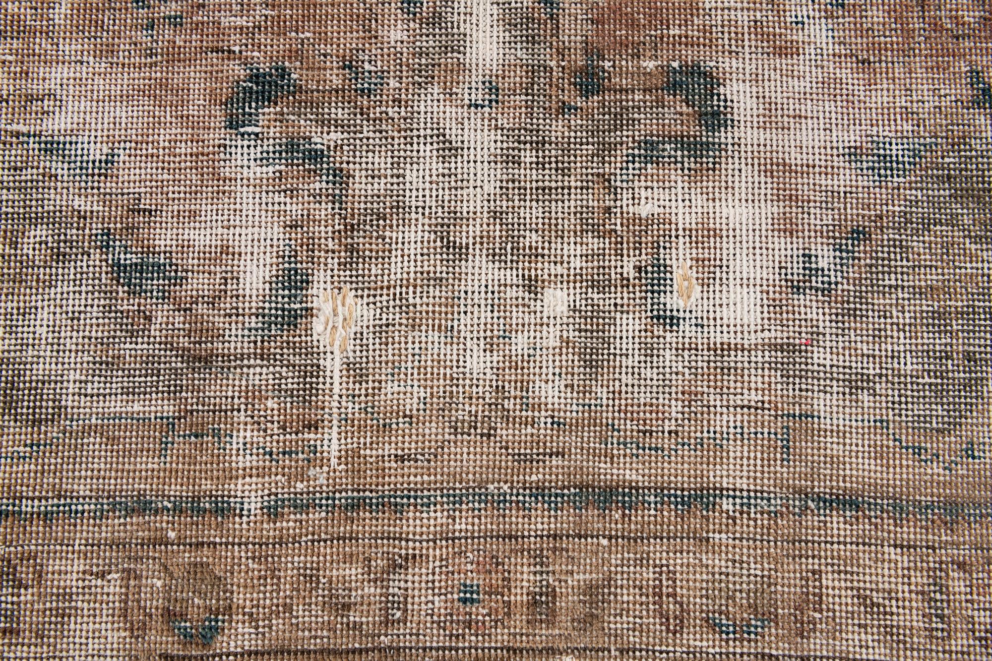 6' 3 x 10' Hand Knotted Ultra Vintage Persian Wool Rug