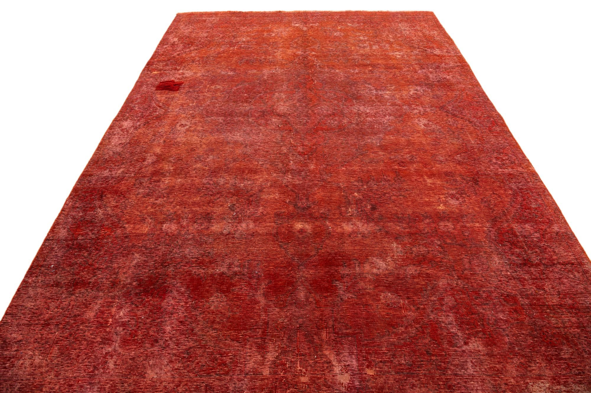 7' 1 x 10' 5 Hand Knotted Ultra Vintage Persian Wool Rug