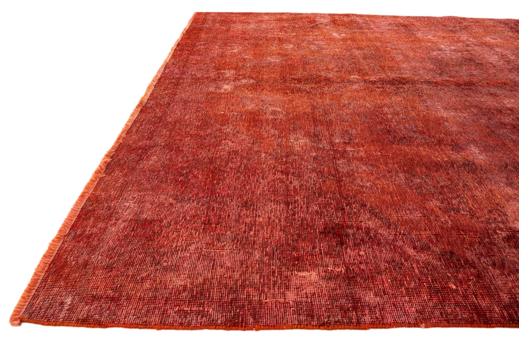 7' 1 x 10' 5 Hand Knotted Ultra Vintage Persian Wool Rug