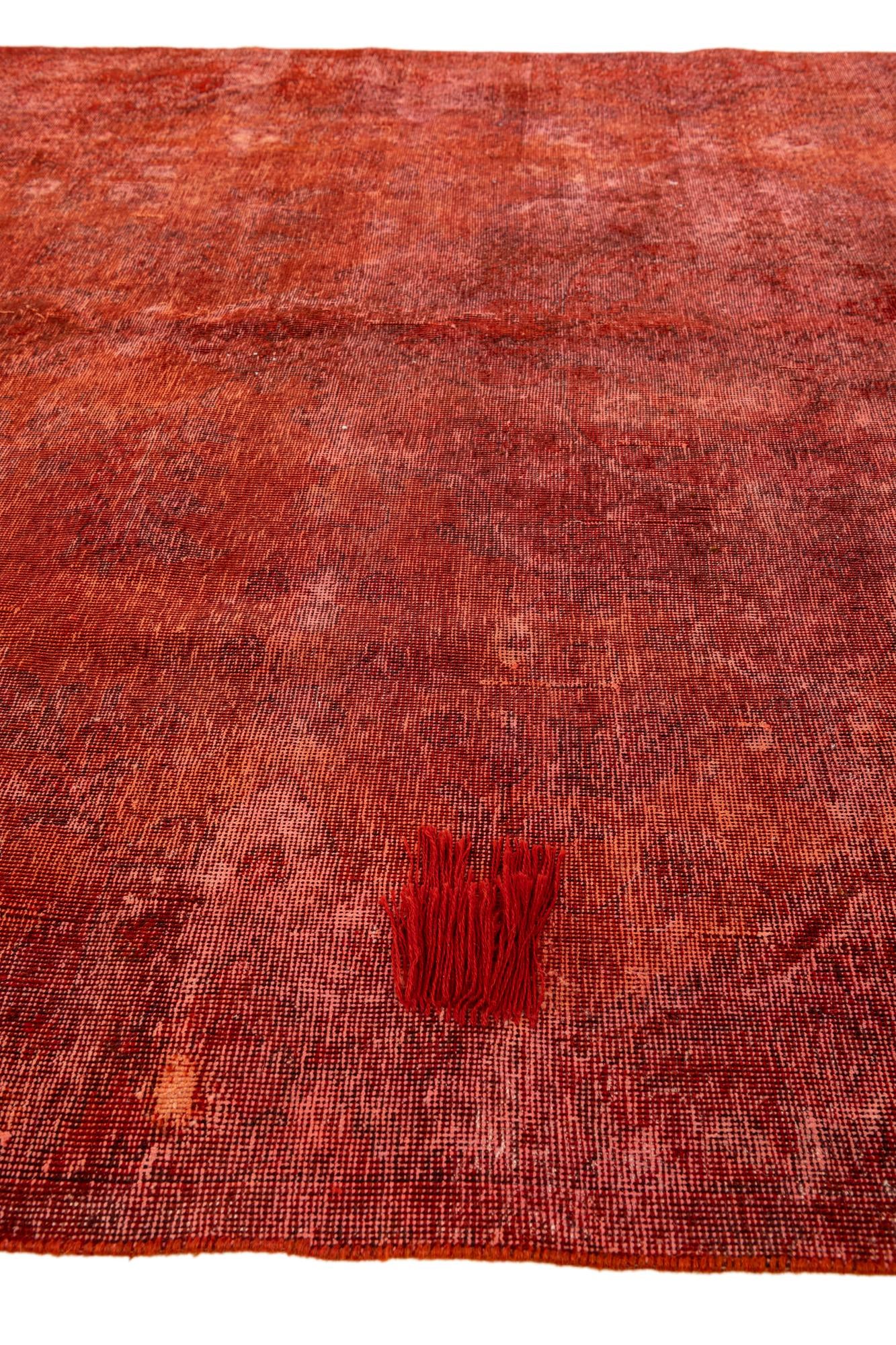 7' 1 x 10' 5 Hand Knotted Ultra Vintage Persian Wool Rug