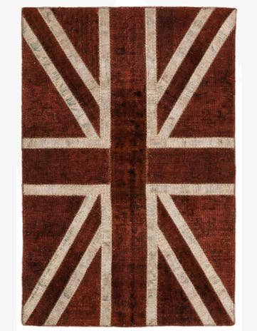 4' x 5' 10 Hand Knotted Ultra Vintage Persian Wool Rug