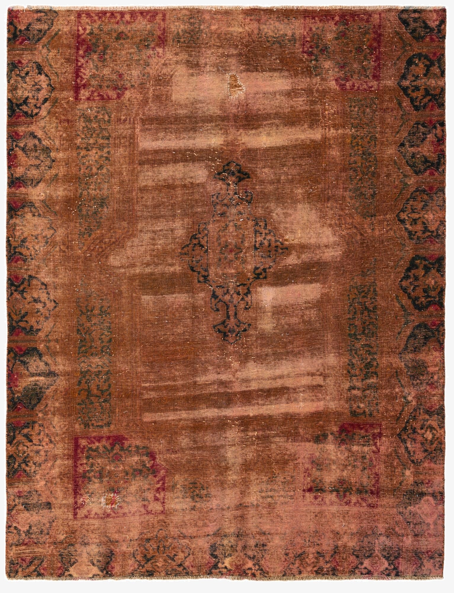 6' 5 x 8' 1 Hand Knotted Ultra Vintage Persian Wool Rug