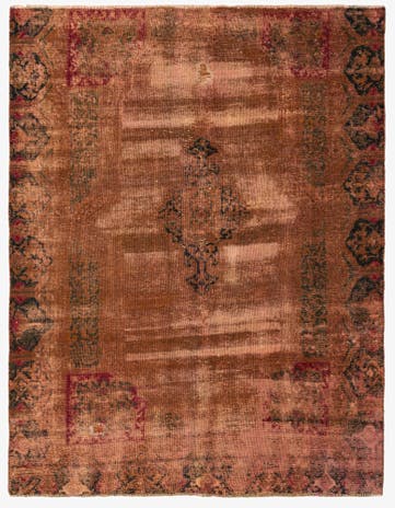 6' 5 x 8' 1 Hand Knotted Ultra Vintage Persian Wool Rug