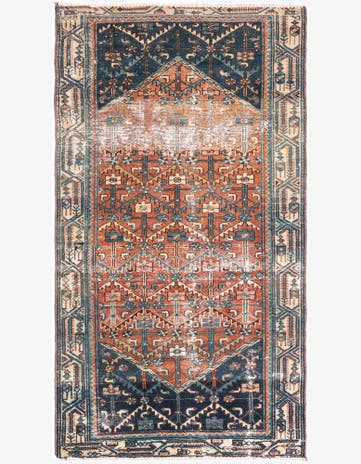 3' 1 x 5' 8 Hand Knotted Ultra Vintage Persian Wool Rug