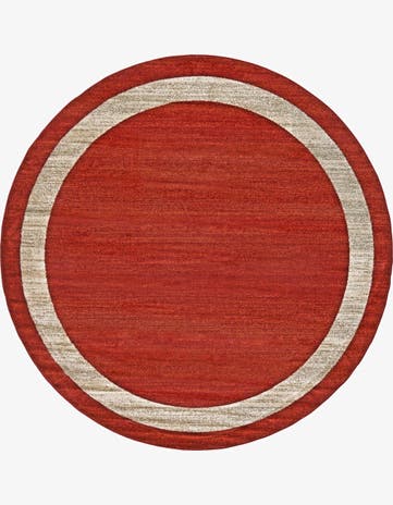 Terracotta Angelica Round Rug