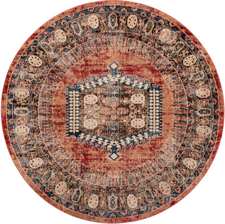 Detail image of 7' 10 x 7' 10 Arcadia Round Rug