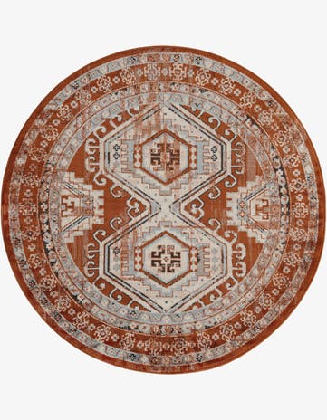 Terracotta Charlotte Round Rug