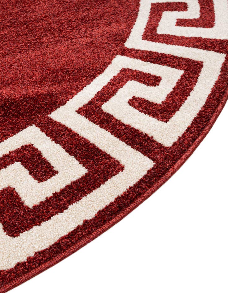 Detail image of 7' 10 x 7' 10 Greek Key Round Rug