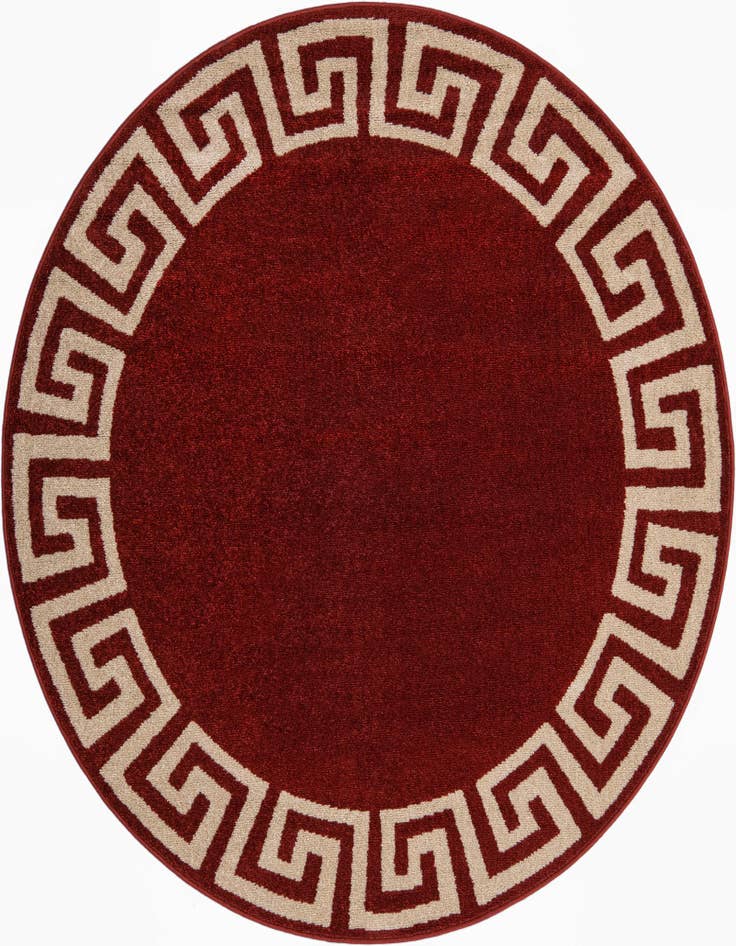 Detail image of 6' x 6' Greek Key Round Rug