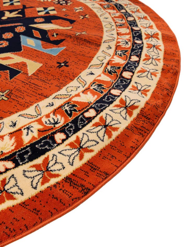 Detail image of 7' 10 x 7' 10 Heris Round Rug