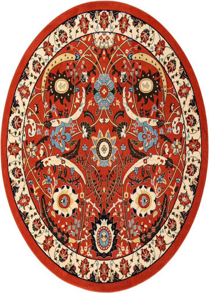 7' 10 x 7' 10 Isfahan Design Round Rug