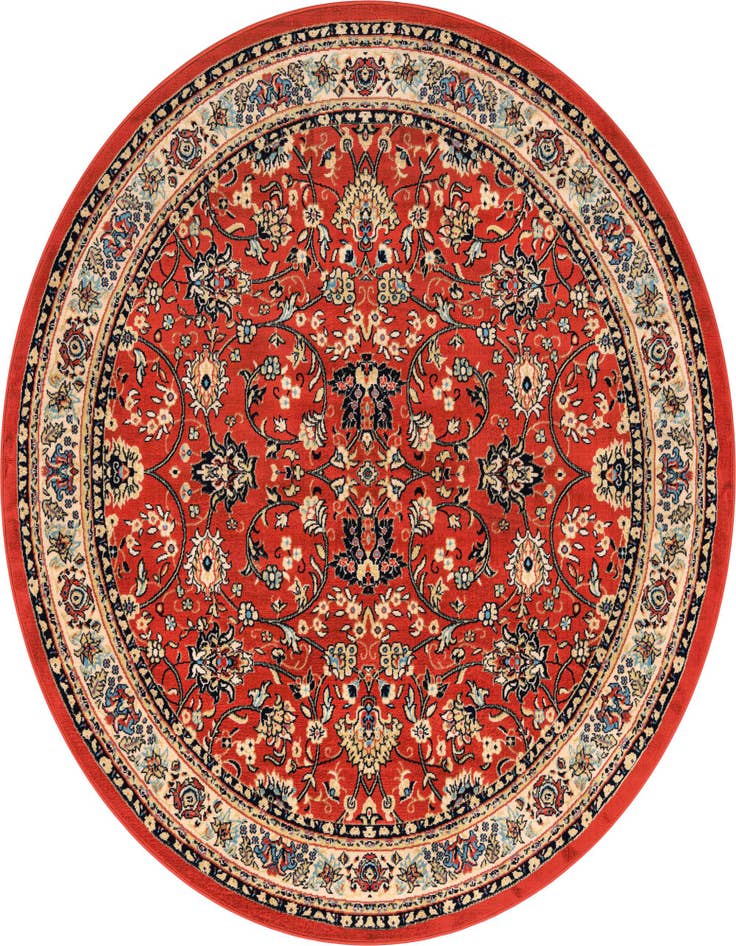 Detail image of 7' 10 x 7' 10 Kashan Design Round Rug