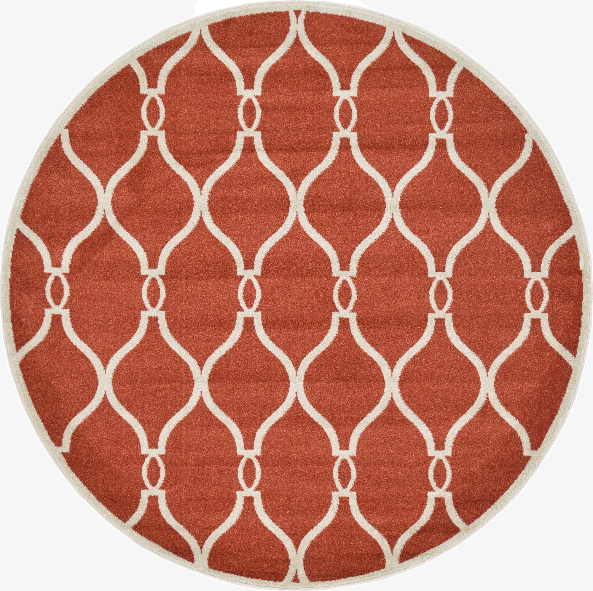 183cm x 183cm Trellis Round Rug