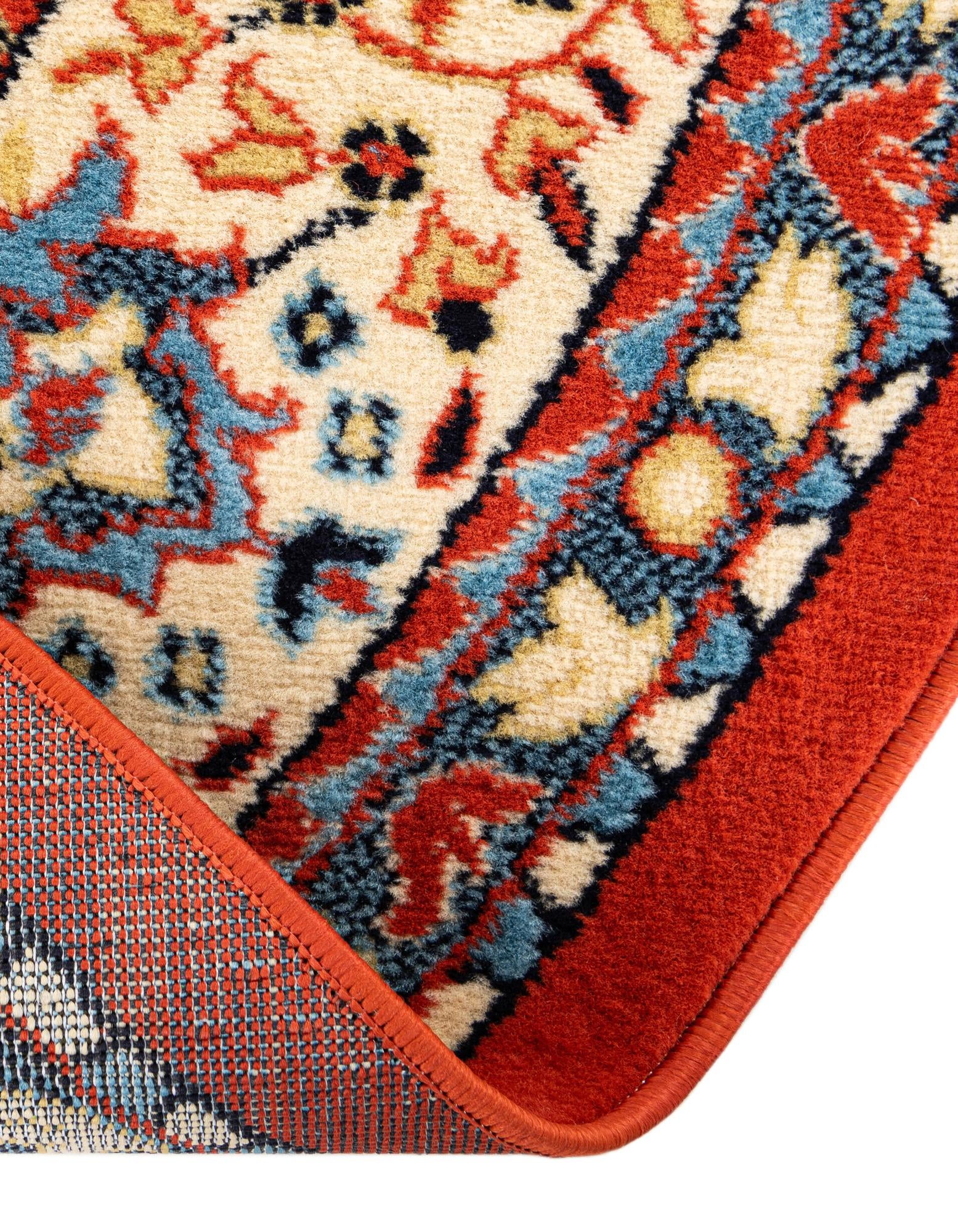 7' 10 x 7' 10 Mashad Design Round Rug