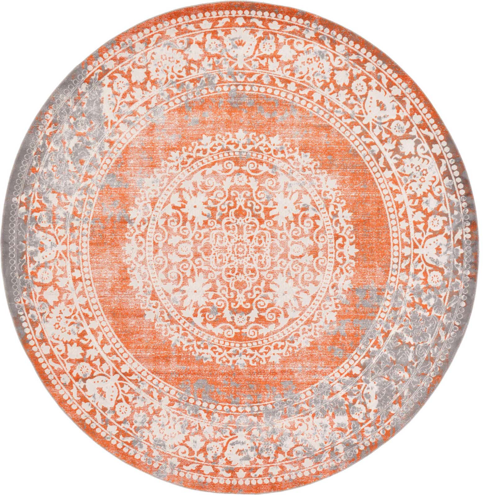 8' x 8' Modern Classical Round Rug