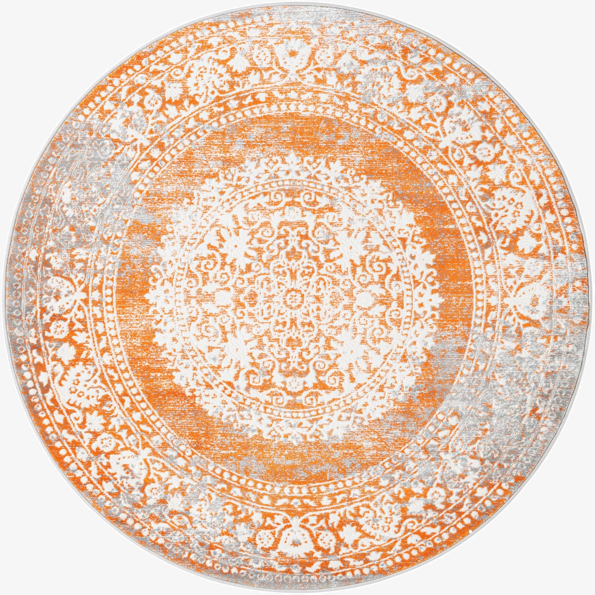 5' 3 x 5' 3 Modern Classical Round Rug