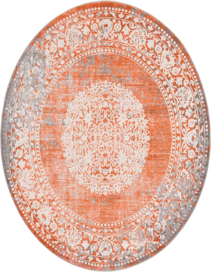 Detail image of 6' x 6' New Vintage Round Rug