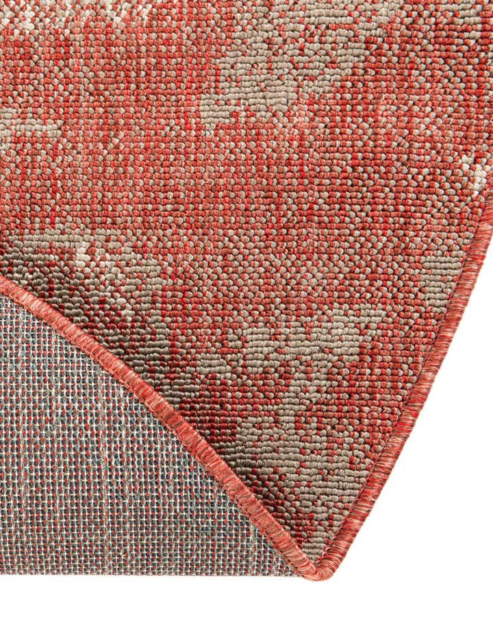 7' 10 x 7' 10 Easy-Clean Botanical Indoor / Outdoor Round Rug