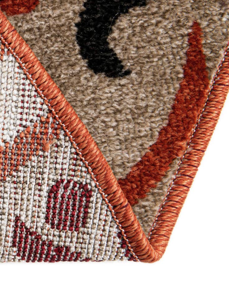 Detail image of 10' x 10' Easy-Clean Modern Indoor / Outdoor Round Rug