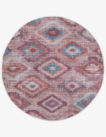 Terracotta Washable Sisu Round Rug