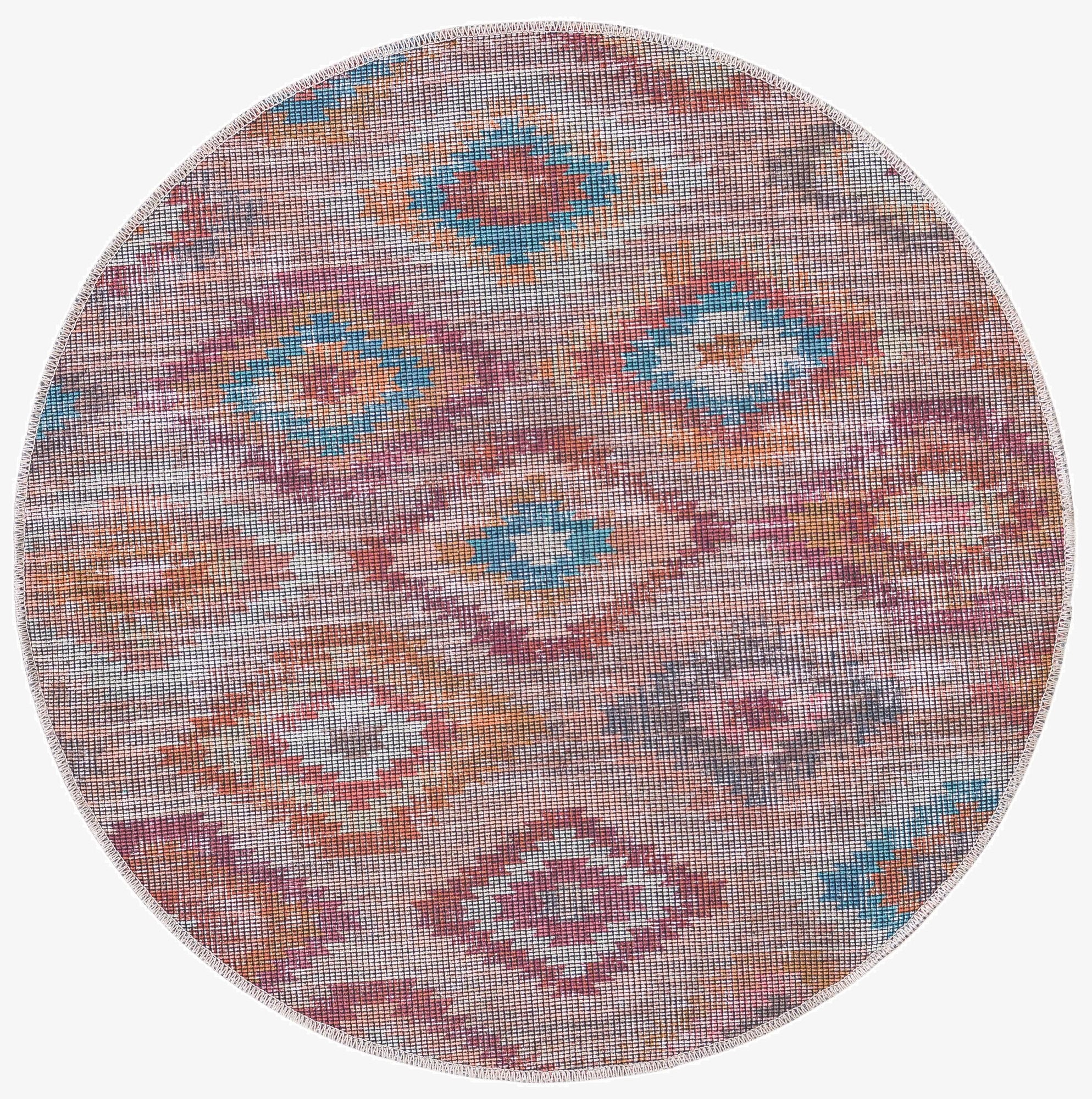 3' 3 x 3' 3  Washable Sisu Round Rug