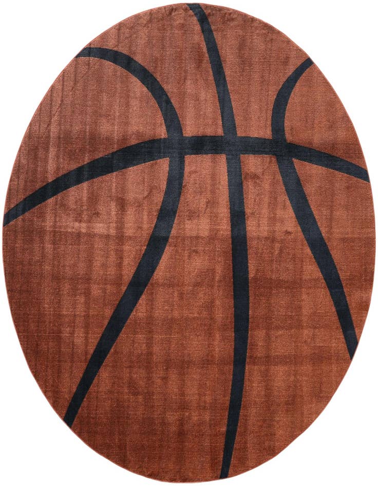 Detail image of 10' x 10' Sports Washable Round Rug