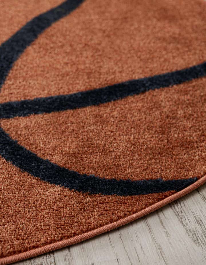 7' 10 x 7' 10 Sports Washable Round Rug