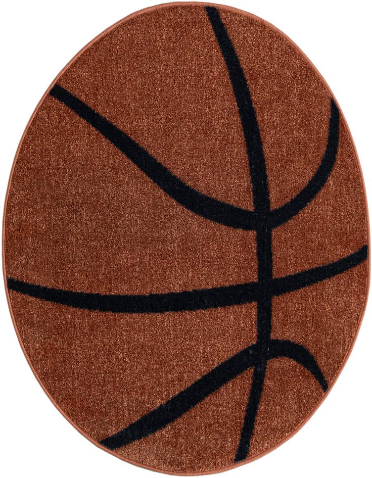 Detail image of 3' 3 x 3' 3 Sports Washable Round Rug