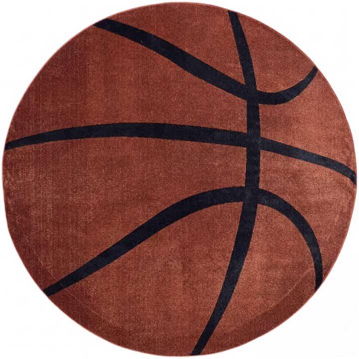 7' 10 x 7' 10 Sports Washable Round Rug
