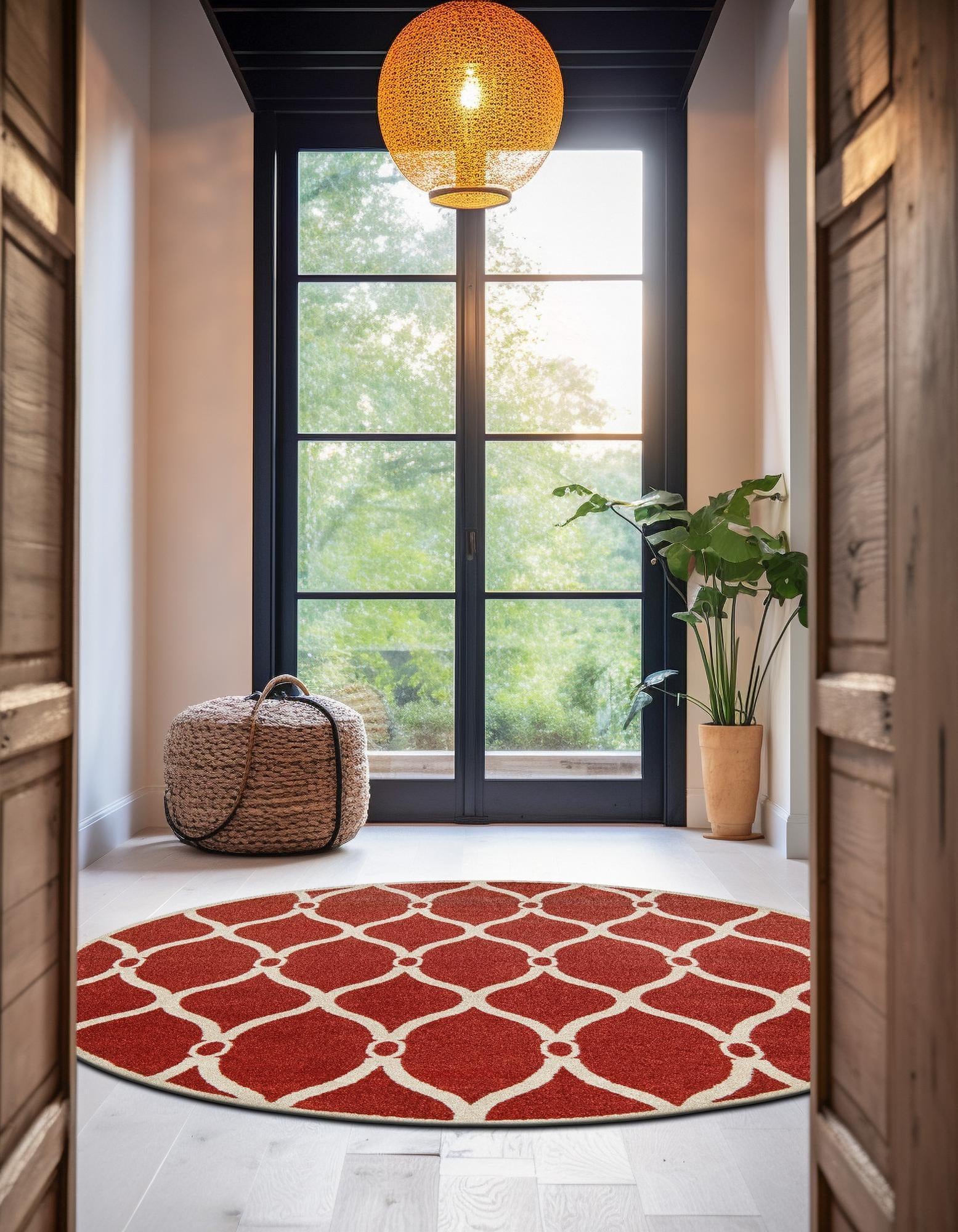 6' x 6' Trellis Round Rug