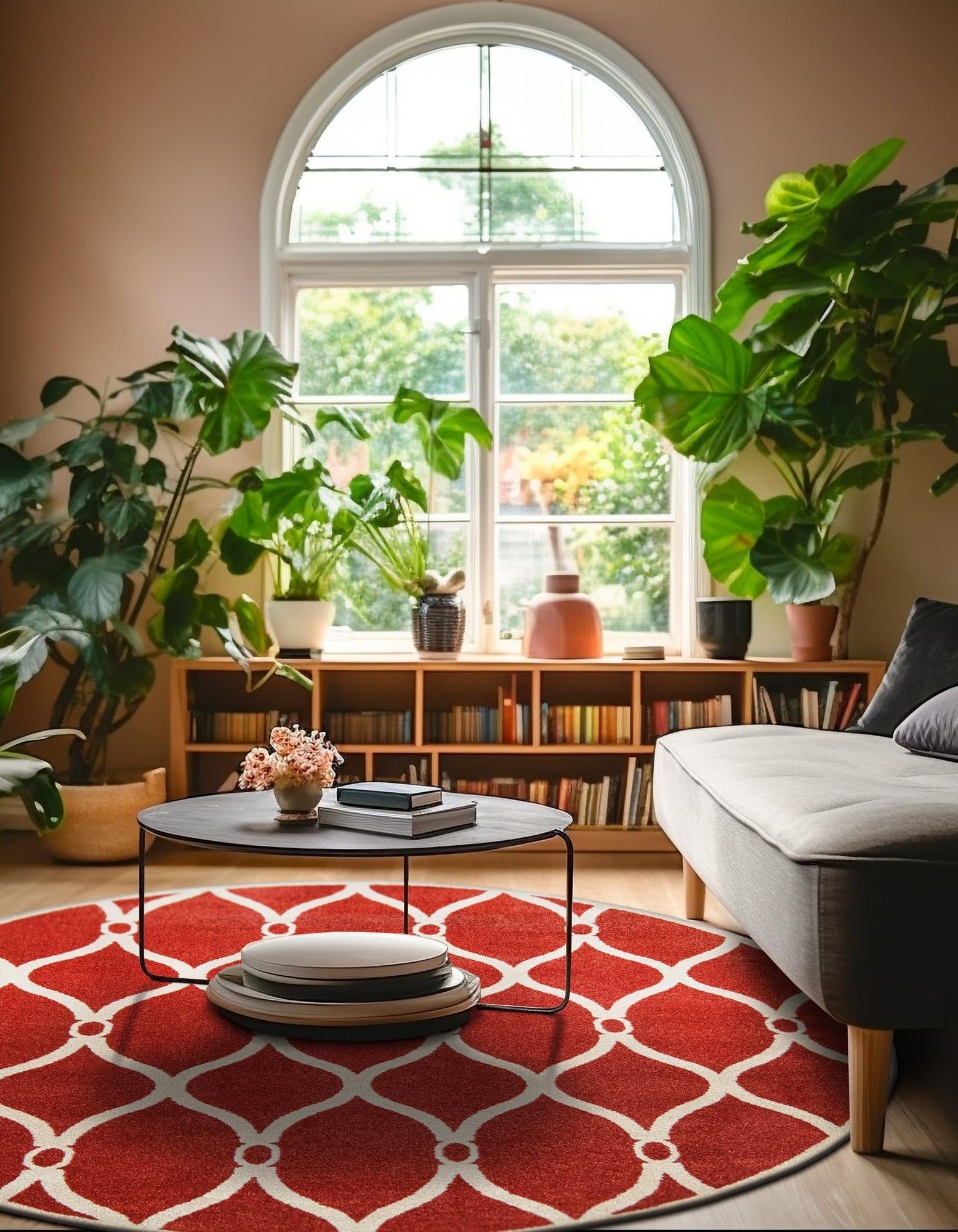 6' x 6' Trellis Round Rug
