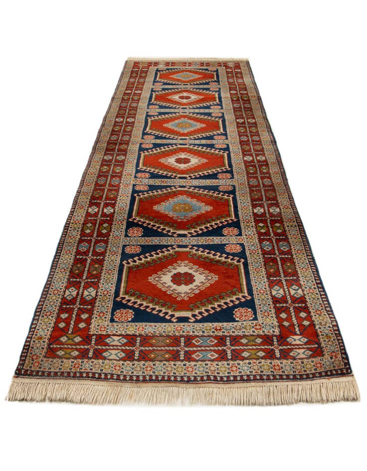 Detail image of 3' 4 x 11' 2  Hand Knotted Ardabil Wool Runner Rug