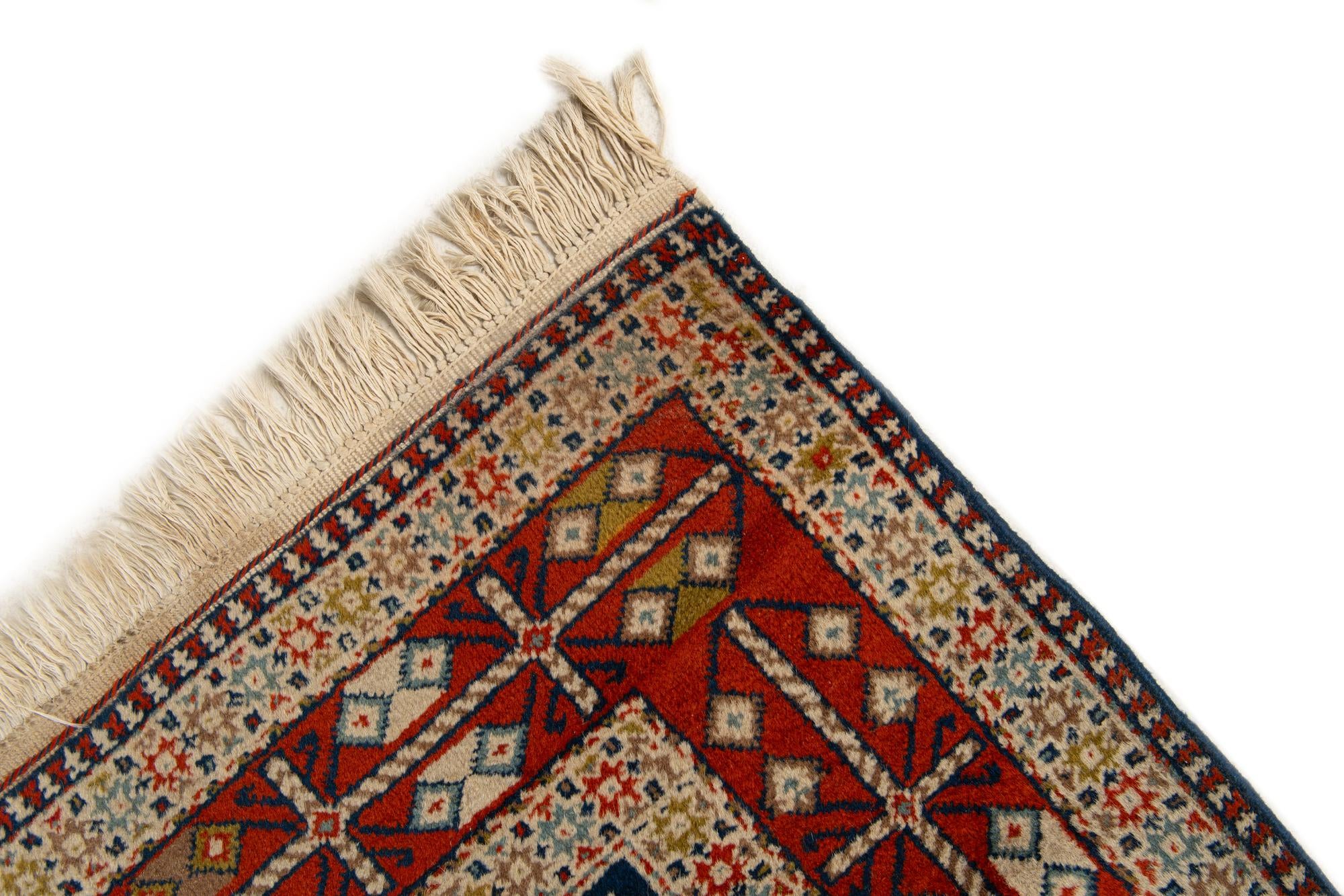 3' 4 x 11' 2 Hand Knotted Ardabil Wool Runner Rug