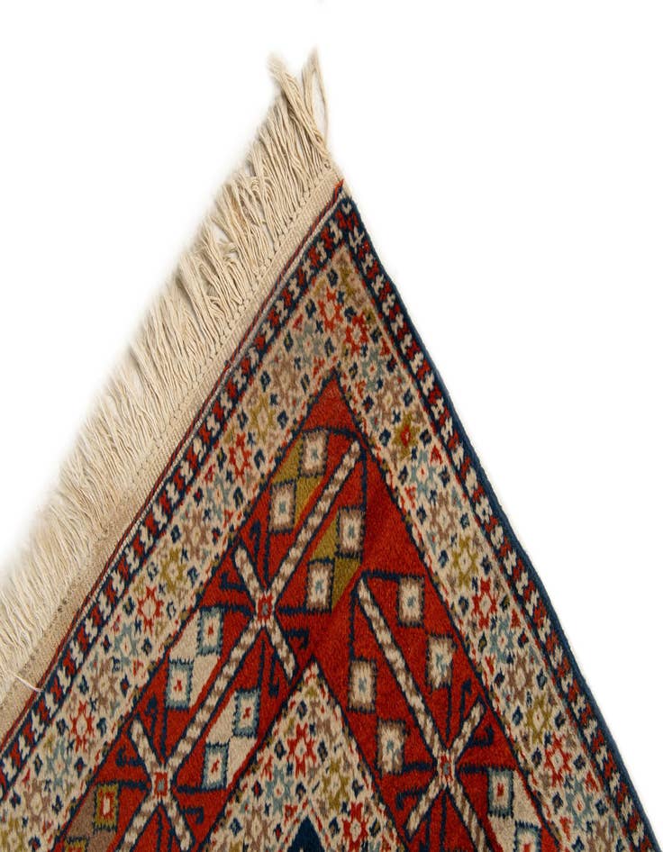 Detail image of 3' 4 x 11' 2  Hand Knotted Ardabil Wool Runner Rug