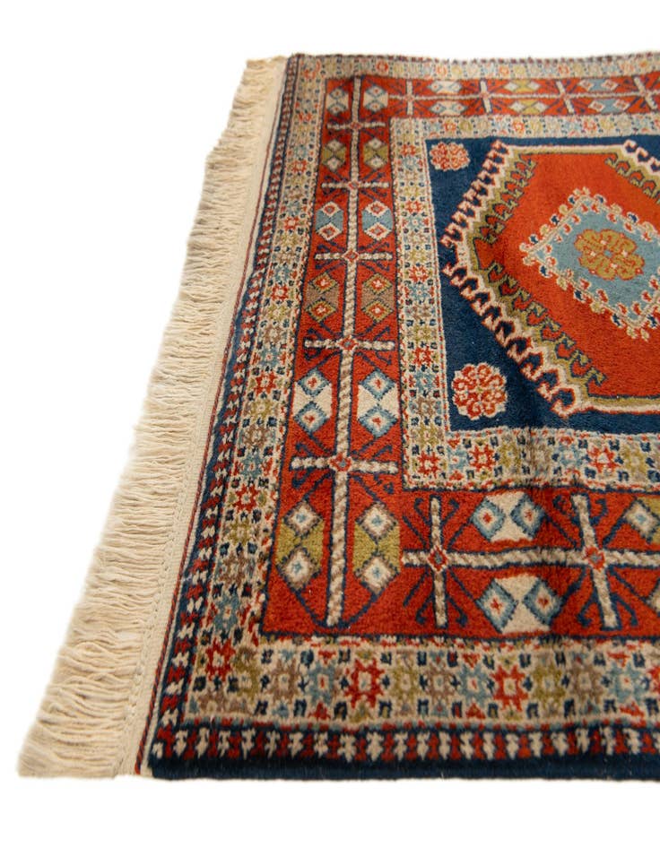 Detail image of 3' 4 x 11' 2  Hand Knotted Ardabil Wool Runner Rug